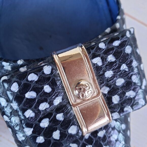 Coach Leather Landrie Polka Dot Bow Pointy Toe Stiletto Heeled Pump Size 8B - Picture 9 of 16